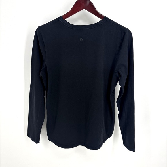 lululemon athletica Tops - Lululemon Womens XL Black Relaxed Fit Long Sleeve Athletic Workout Tee Shirt Top